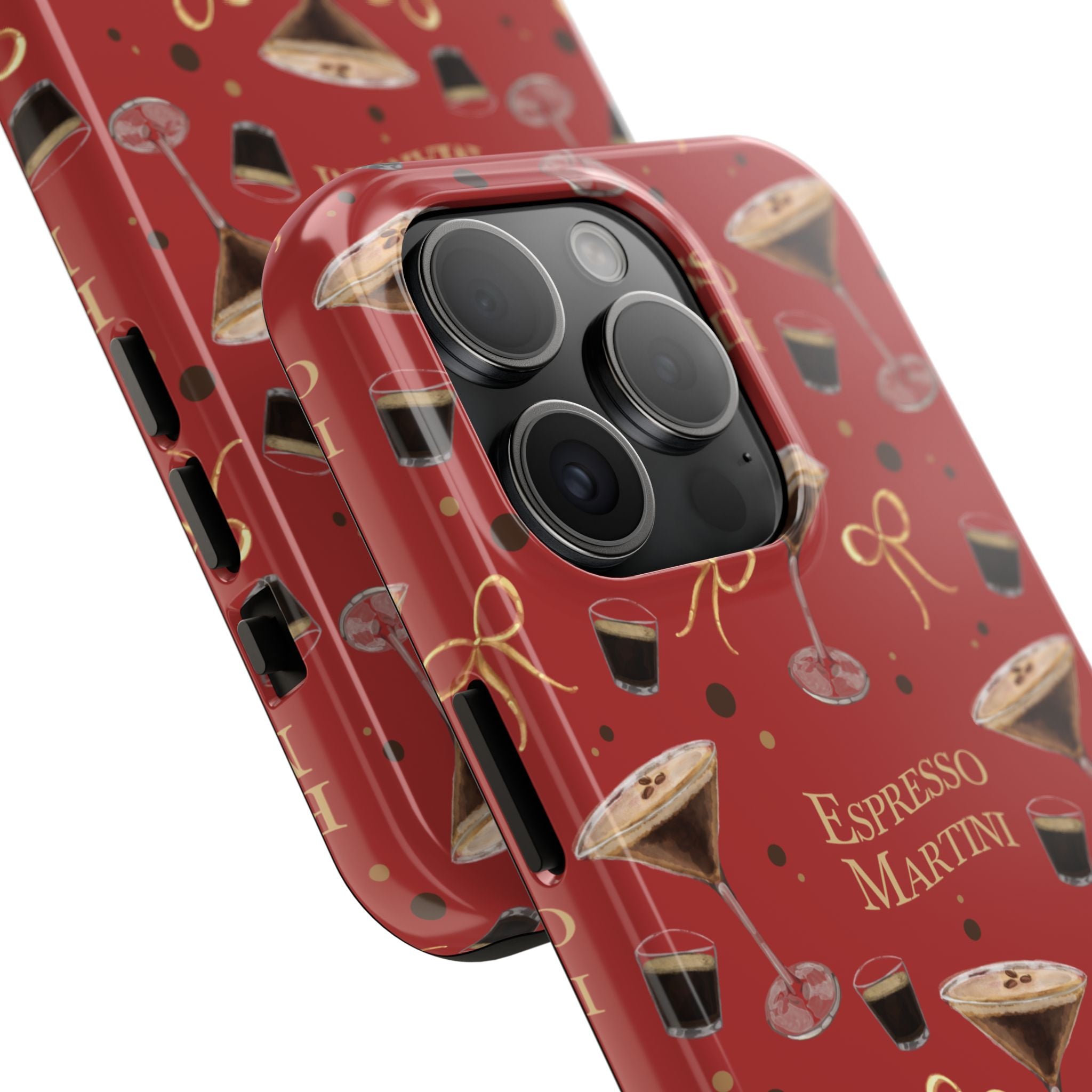 Espresso Martini Tough Phone Case — Red Espresso Collection Inspired Design