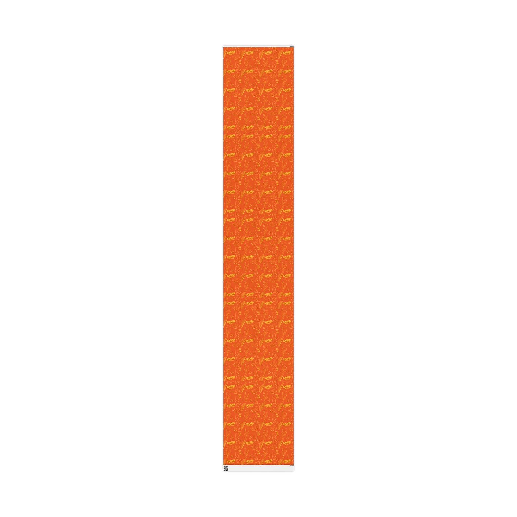 Aperol Brunch Peel Wrapping Paper Roll — Orange and Yellow Brunch Collection Inspired Design