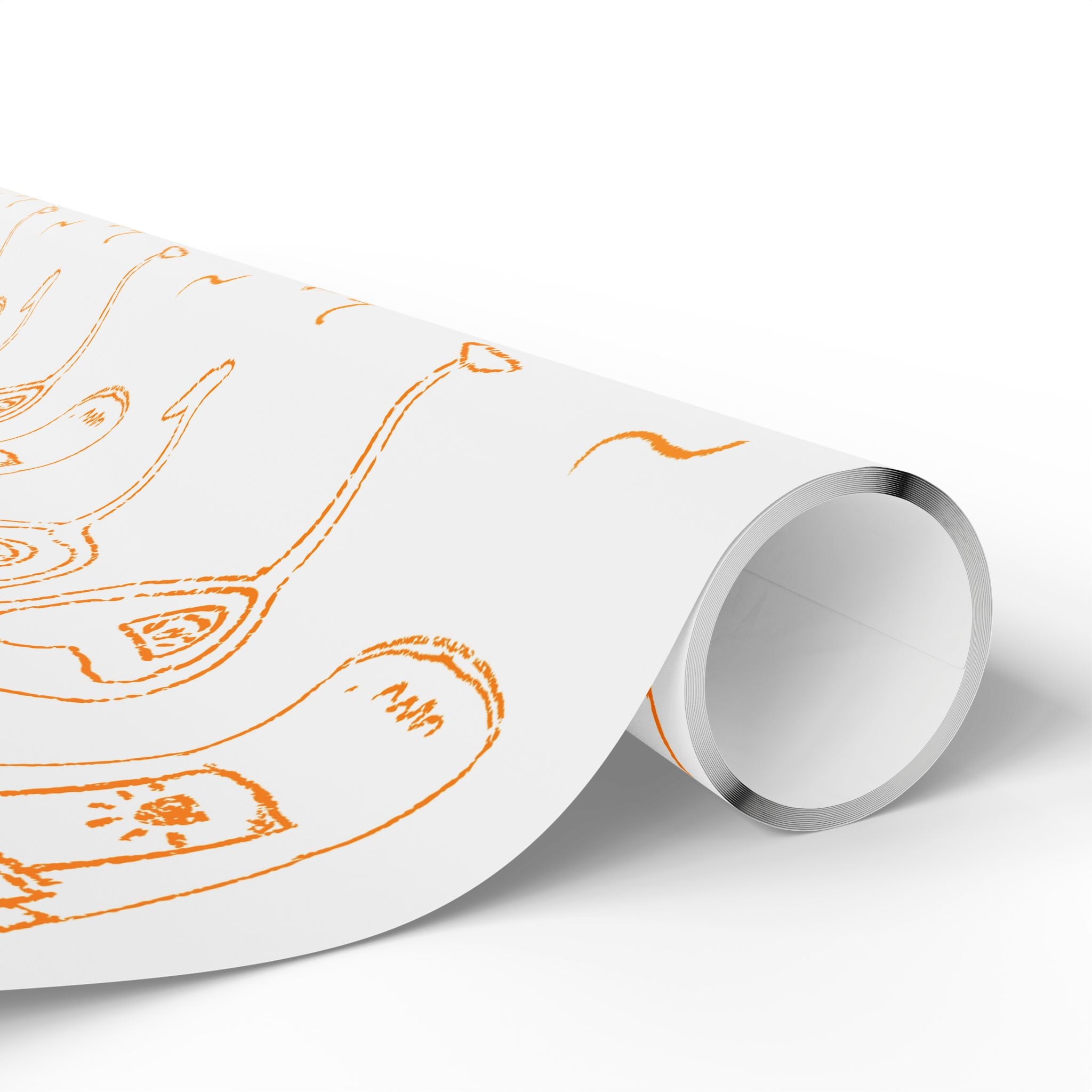 Cin Cin Peel Wrapping Paper Roll — White Cin Cin Brunch Collection Inspired Design