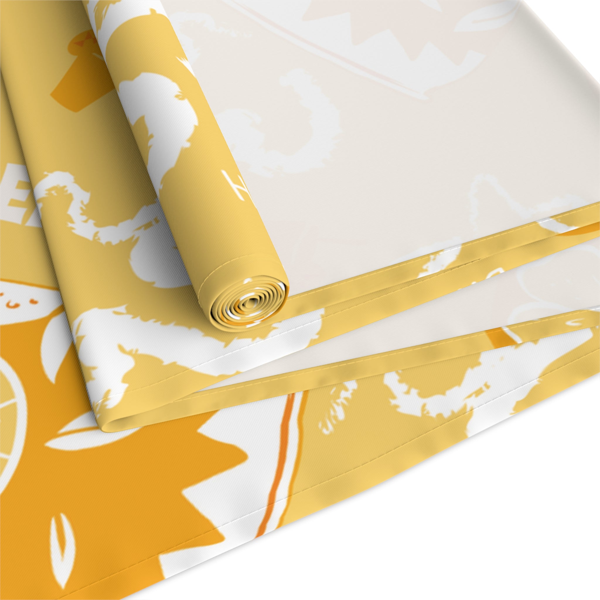 Lemonade Pattern Table Runner — Sunny Citrus Kitchen Decor