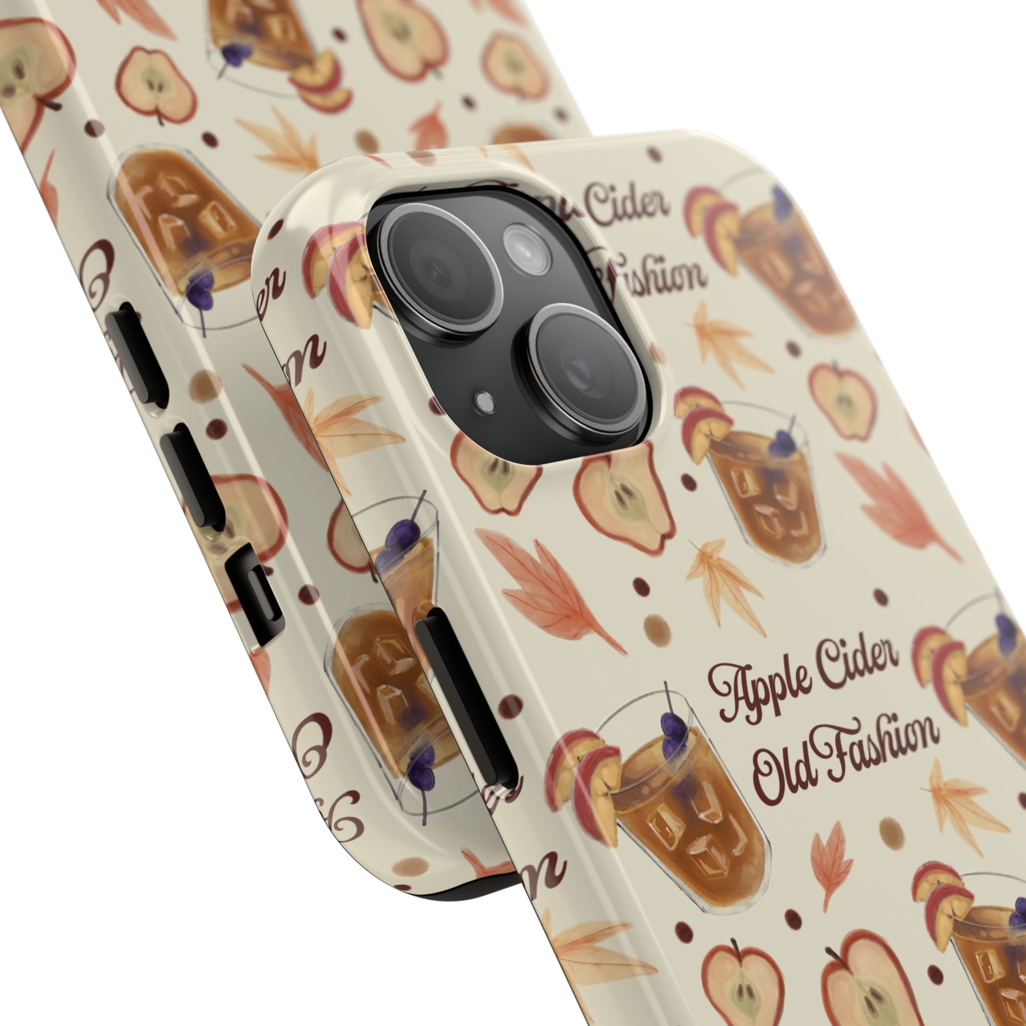 Apple Cider Old Fashioned Tough Phone Case – Beige Apple Cider Collection Inspired Design