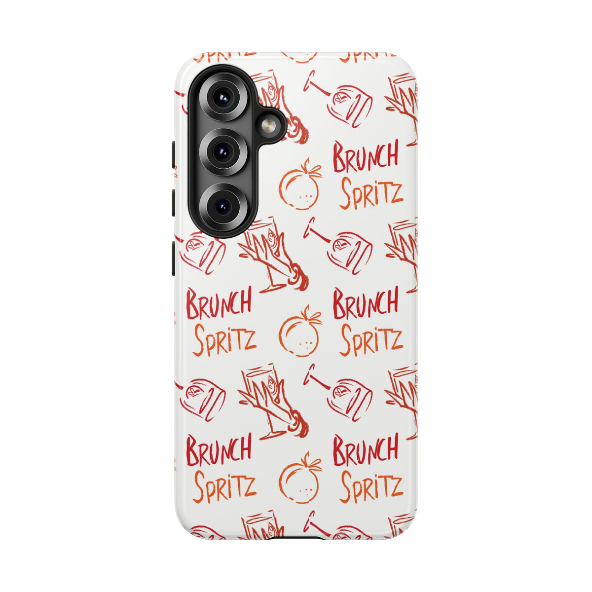 Brunch Spritz Phone Case — Red & Orange Aperol Inspired Design