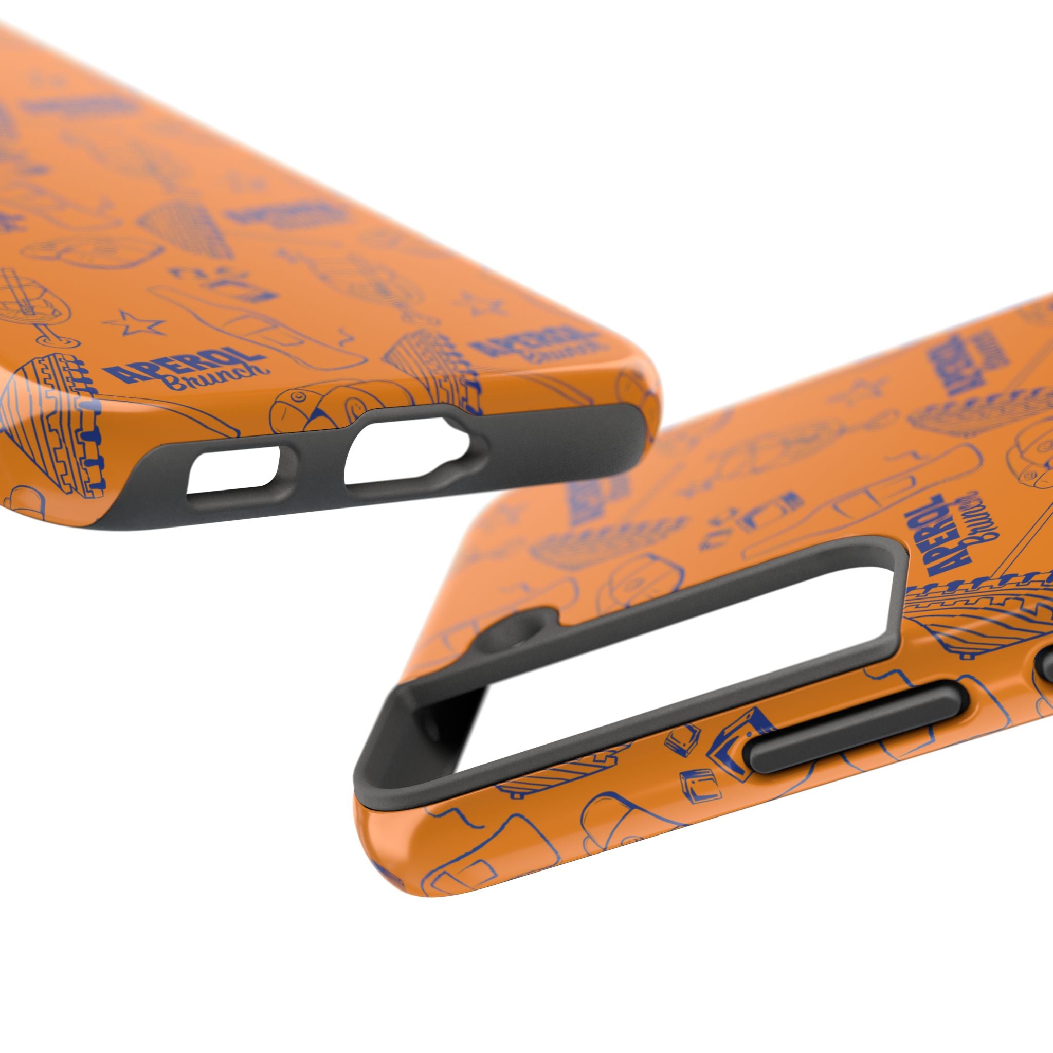 Aperol Brunch Collection Tough Phone Case — Orange and Blue Aperol Inspired Design