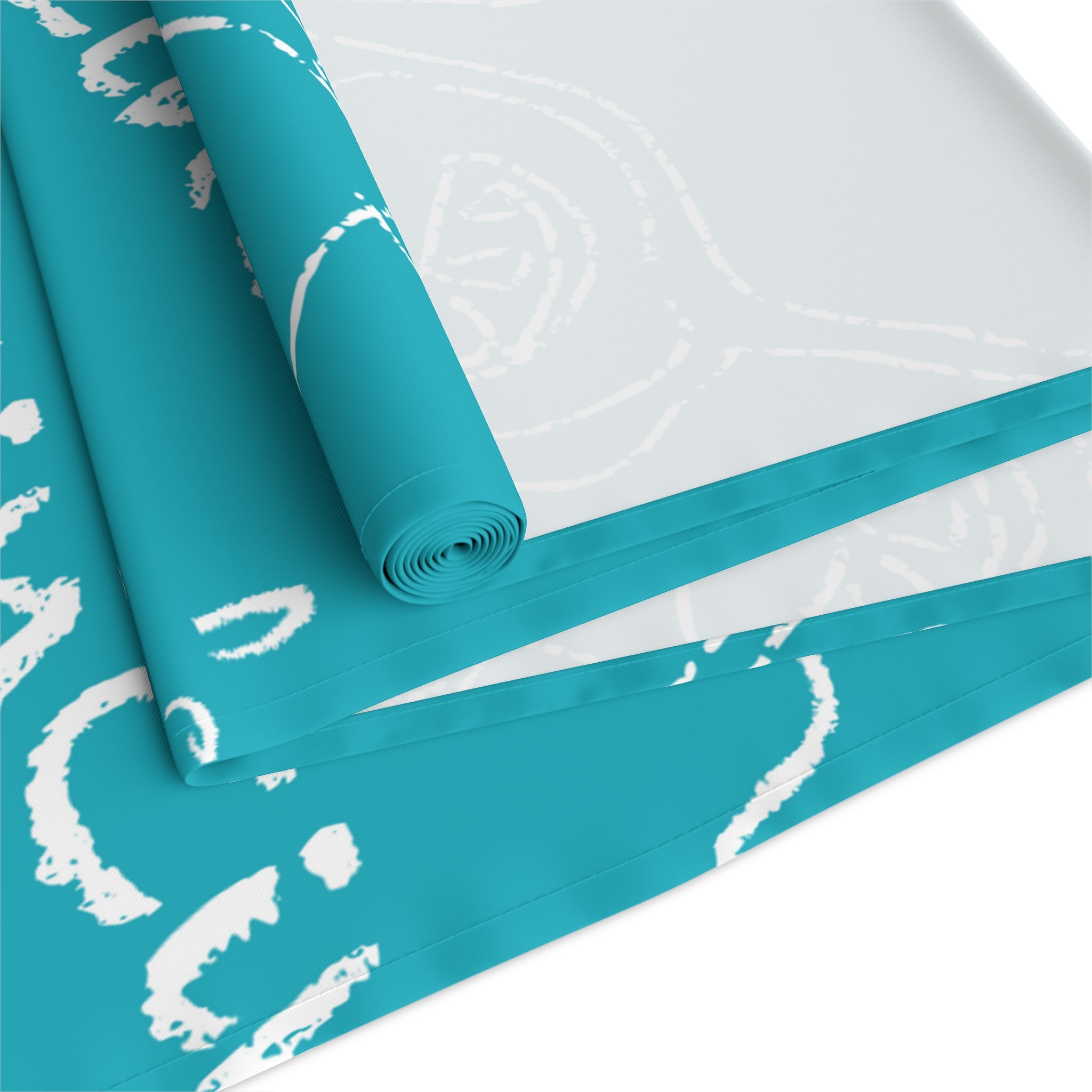 Cin Cin Spritz Table Runner — Turquoise Aperol Inspired Design