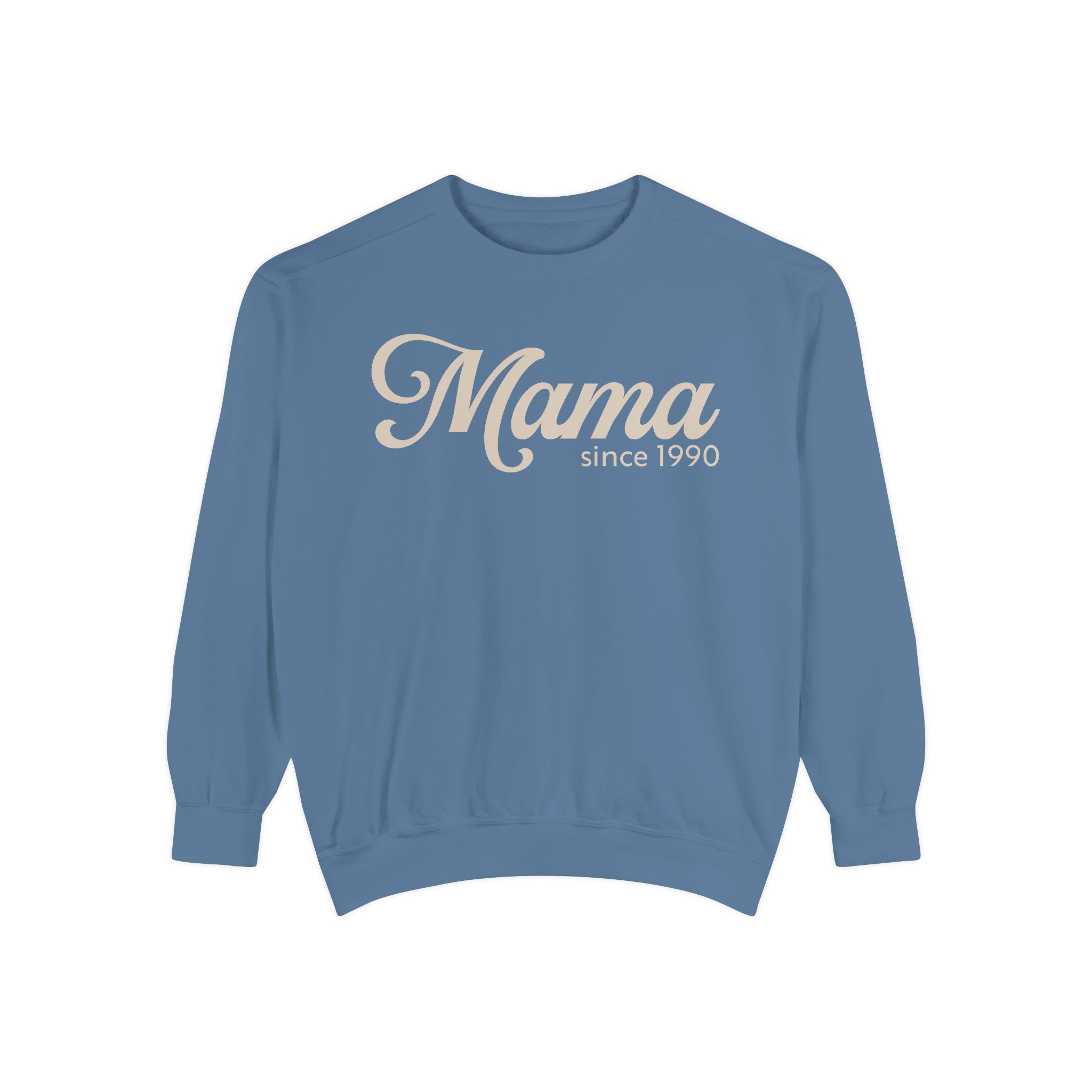 Mama Since 1990 Sweatshirt – Vintage Mom Crewneck Sweatshirt | Minimal Mama Gift for Mother’s Day