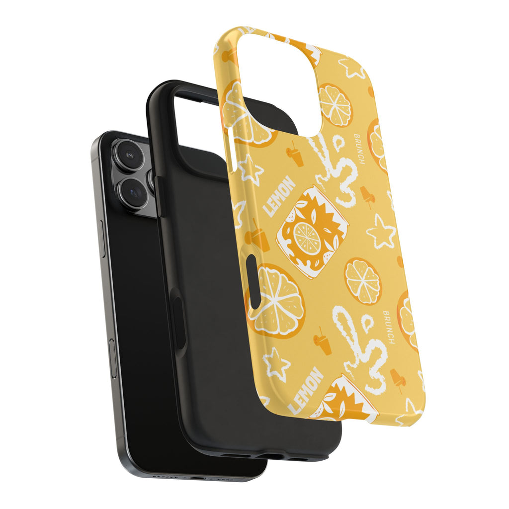Lemon Brunch Tough Phone Case — Citrus Summer Pattern