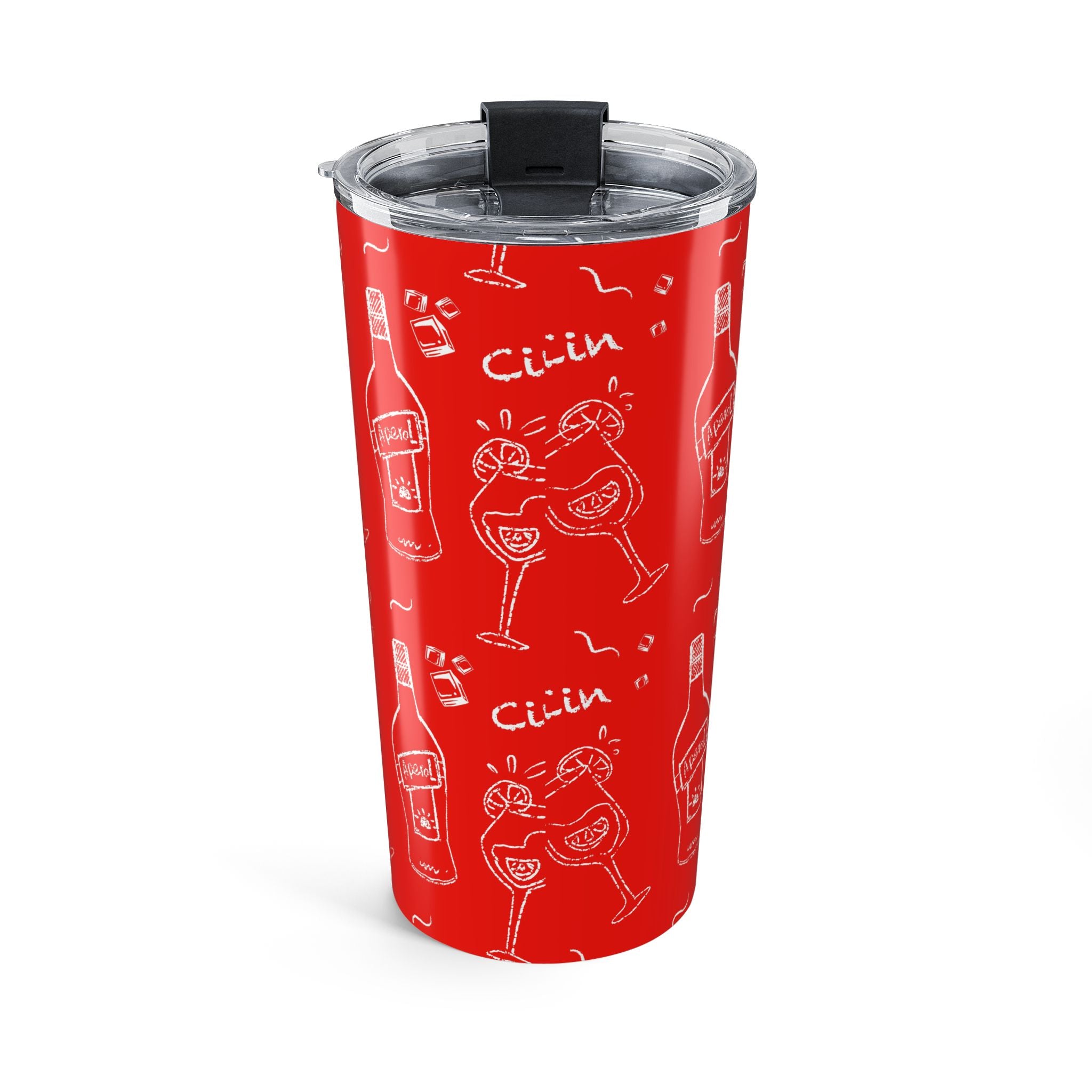 Cin Cin 20oz Tumbler - Red Aperol Inspired Design