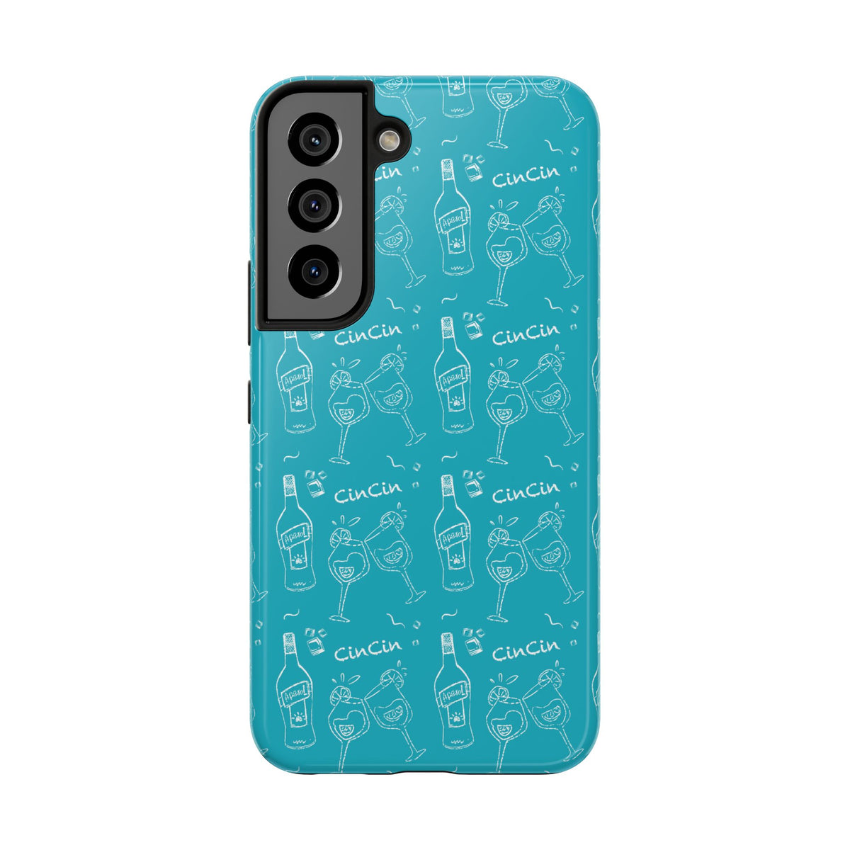 Cin Cin Spritz Tough Phone Case — Turquoise CinCin Brunch Collection Inspired Design