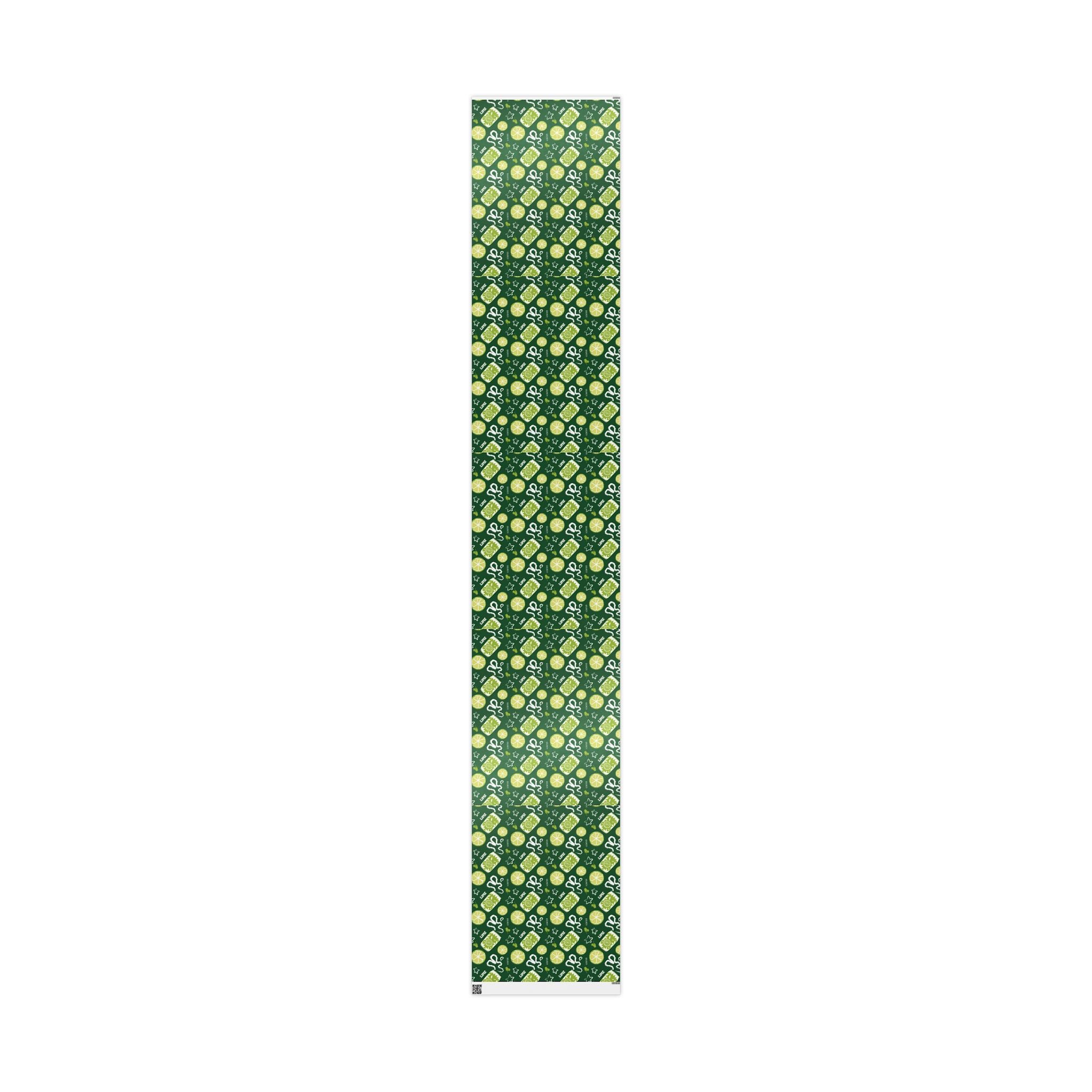 Lime Fruit Brunch Peel Wrapping Paper Roll — Lime Brunch Collection Inspired Design