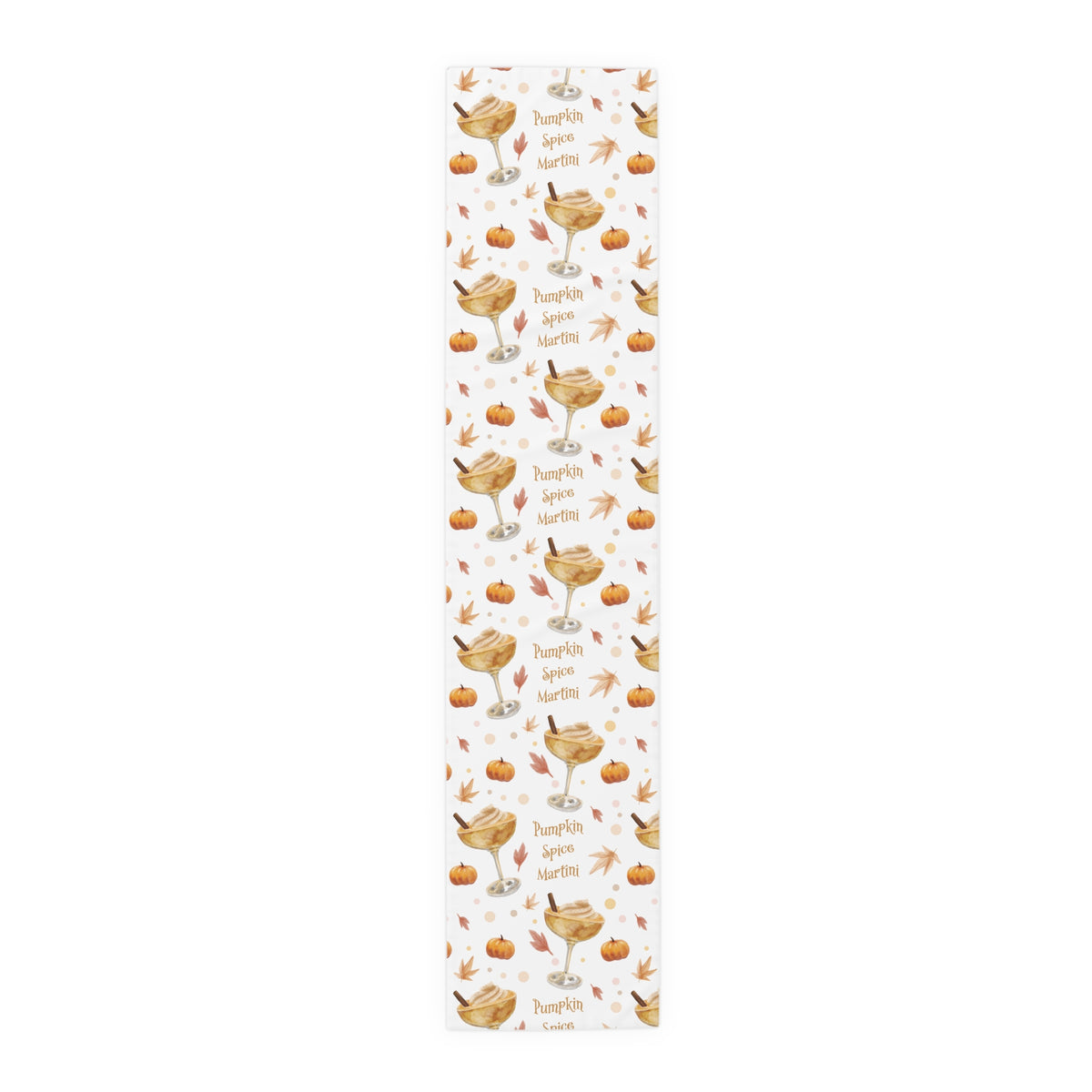Pumpkin Spice Martini Table Runner — White Pumpkin Collection Inspired Design