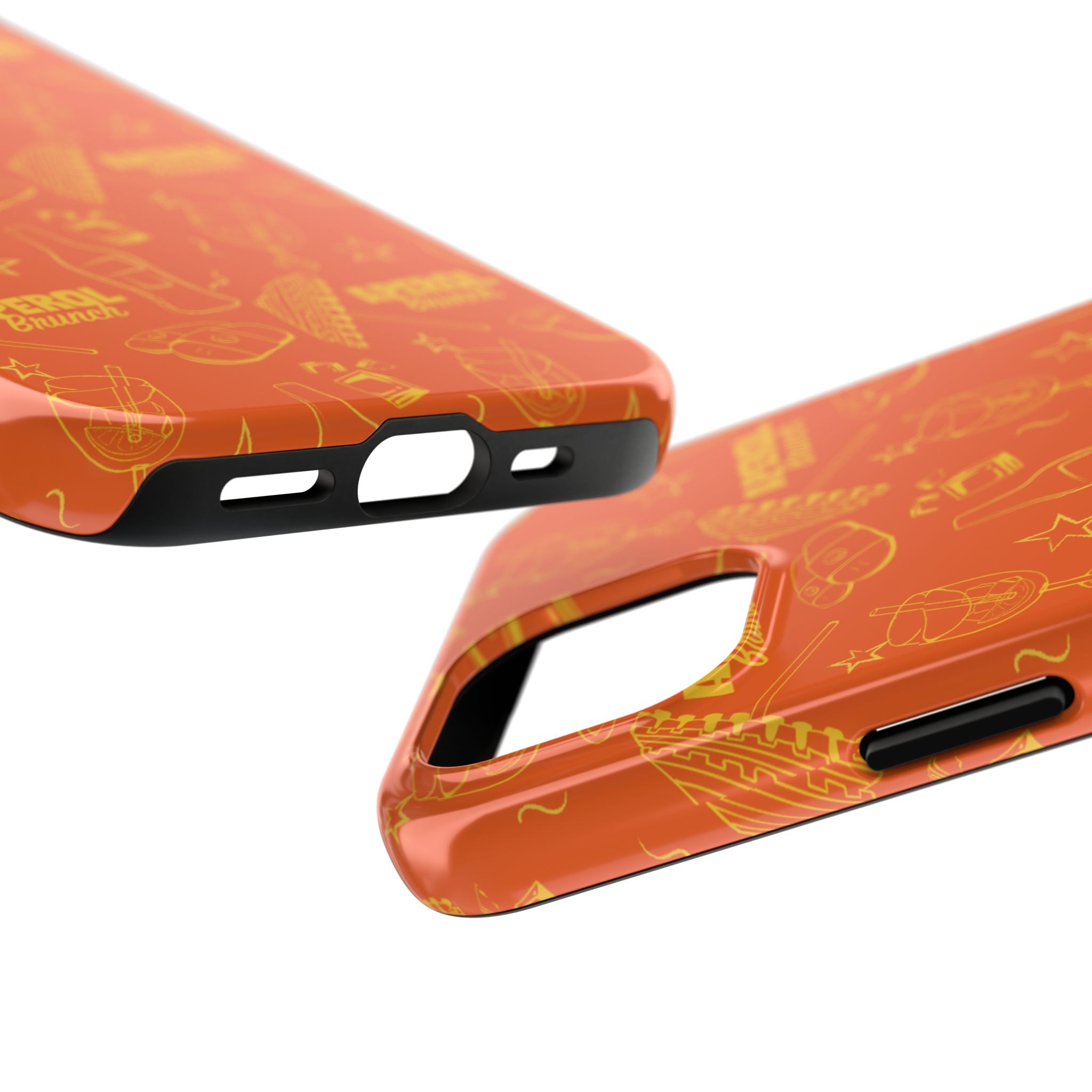 Aperol Brunch Collection Tough Phone Case - Orange and Yellow Brunch Inspired Design