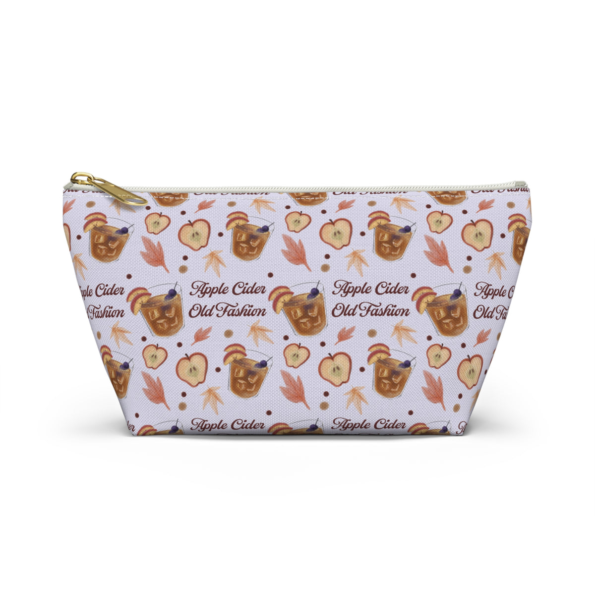 Apple Cider Old Fashioned Accessory Pouch  — Light Violet Apple Cider Collection Inspired Design