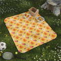 Tropical Floral Picnic Blanket — Outdoor Throw