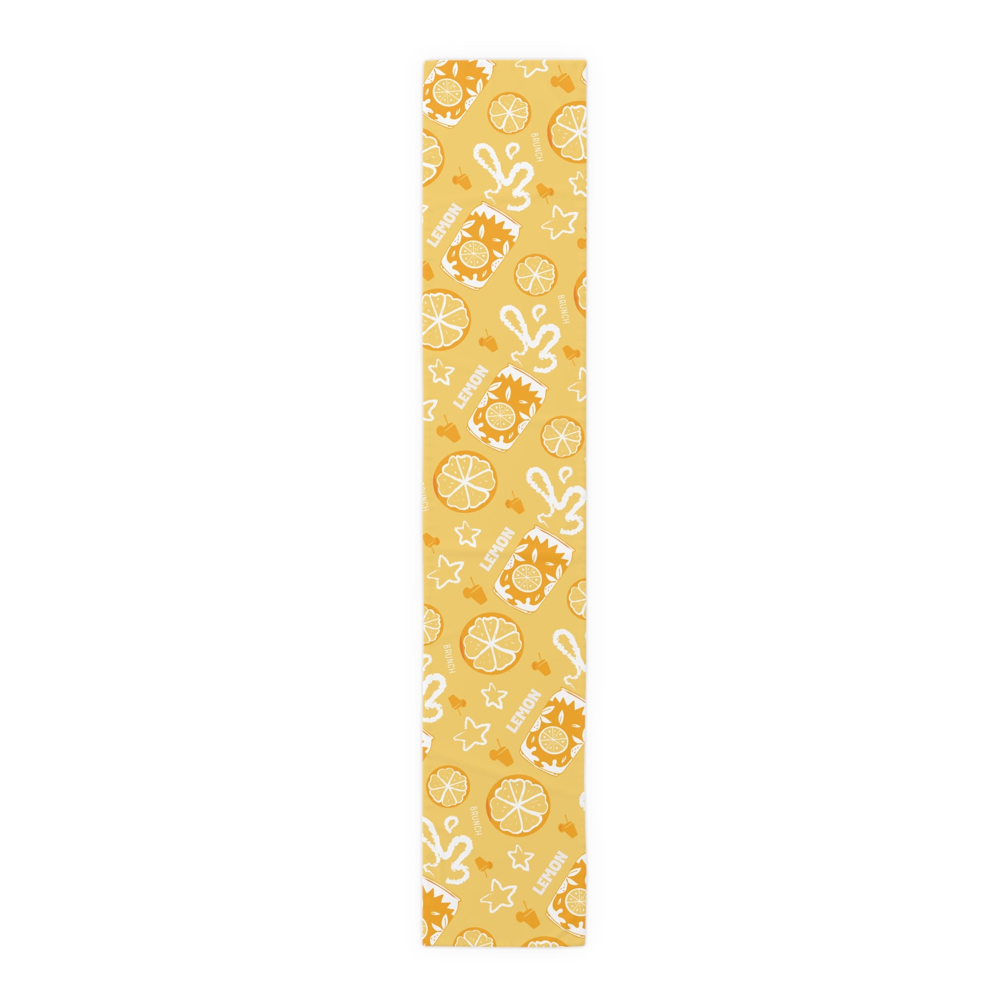 Lemonade Pattern Table Runner — Sunny Citrus Kitchen Decor