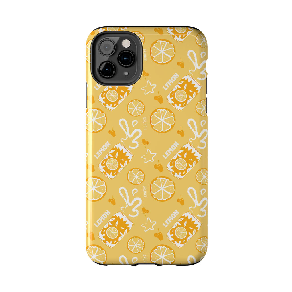 Lemon Brunch Tough Phone Case — Yellow Aperol Inspired Design