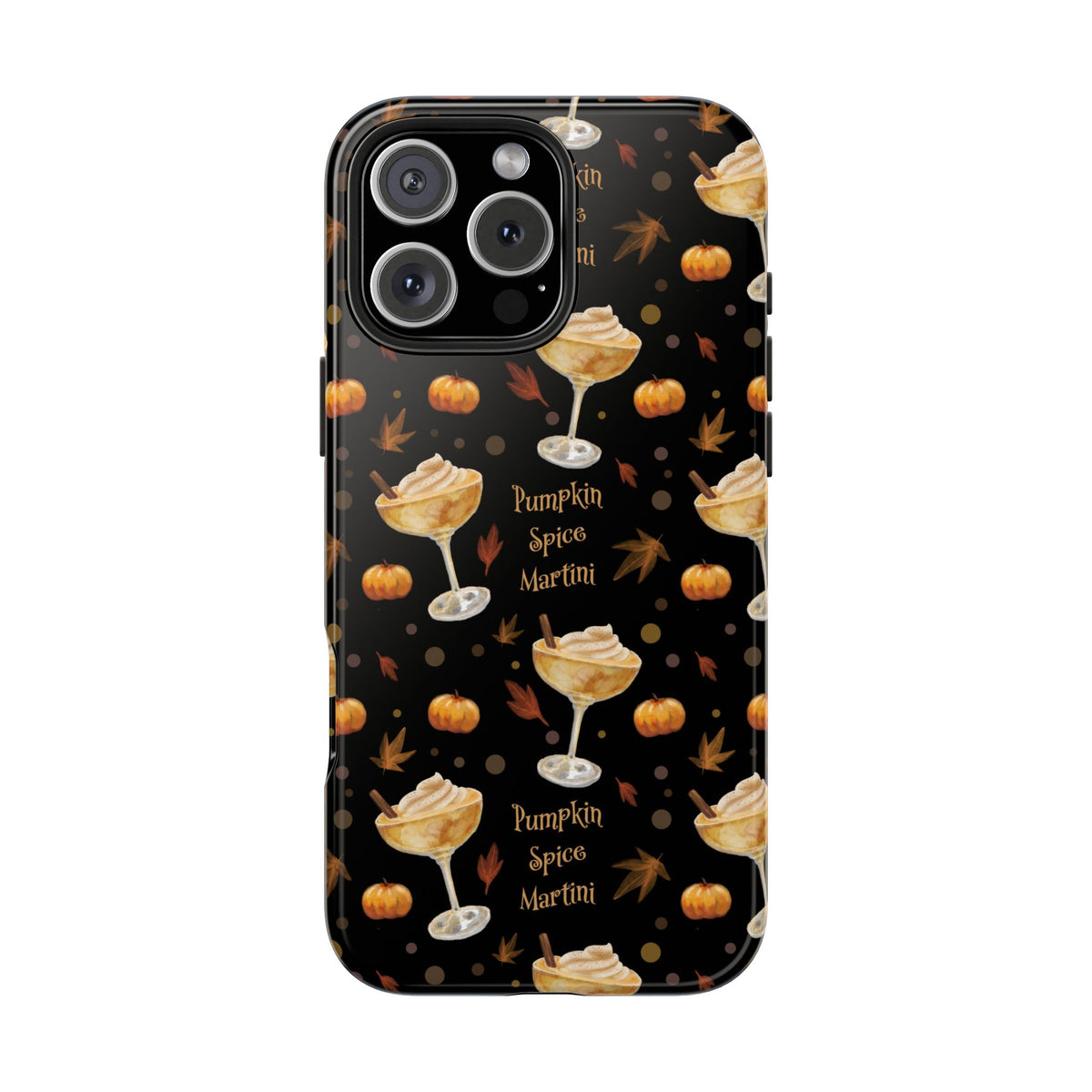 Pumpkin Spice Martini Tough Phone Case — Black Pumpkin Collection Inspired Design