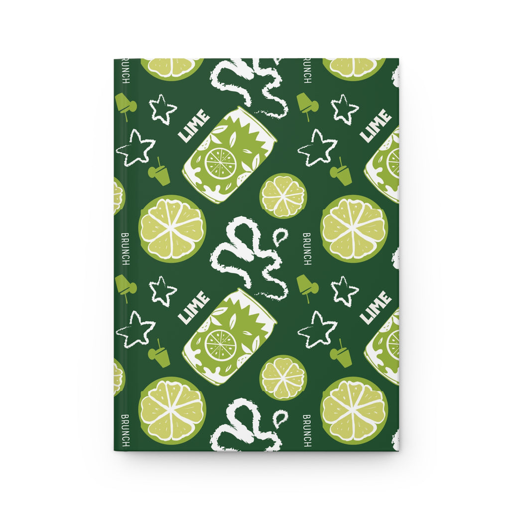 Lime Fruit Brunch Hardcover Journal – Green Aperol Inspired Design