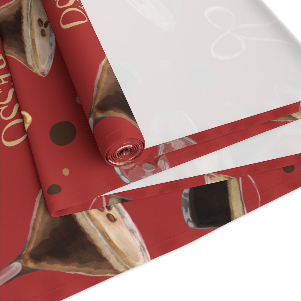Espresso Martini Table Runner — Red Espresso Collection Inspired Design