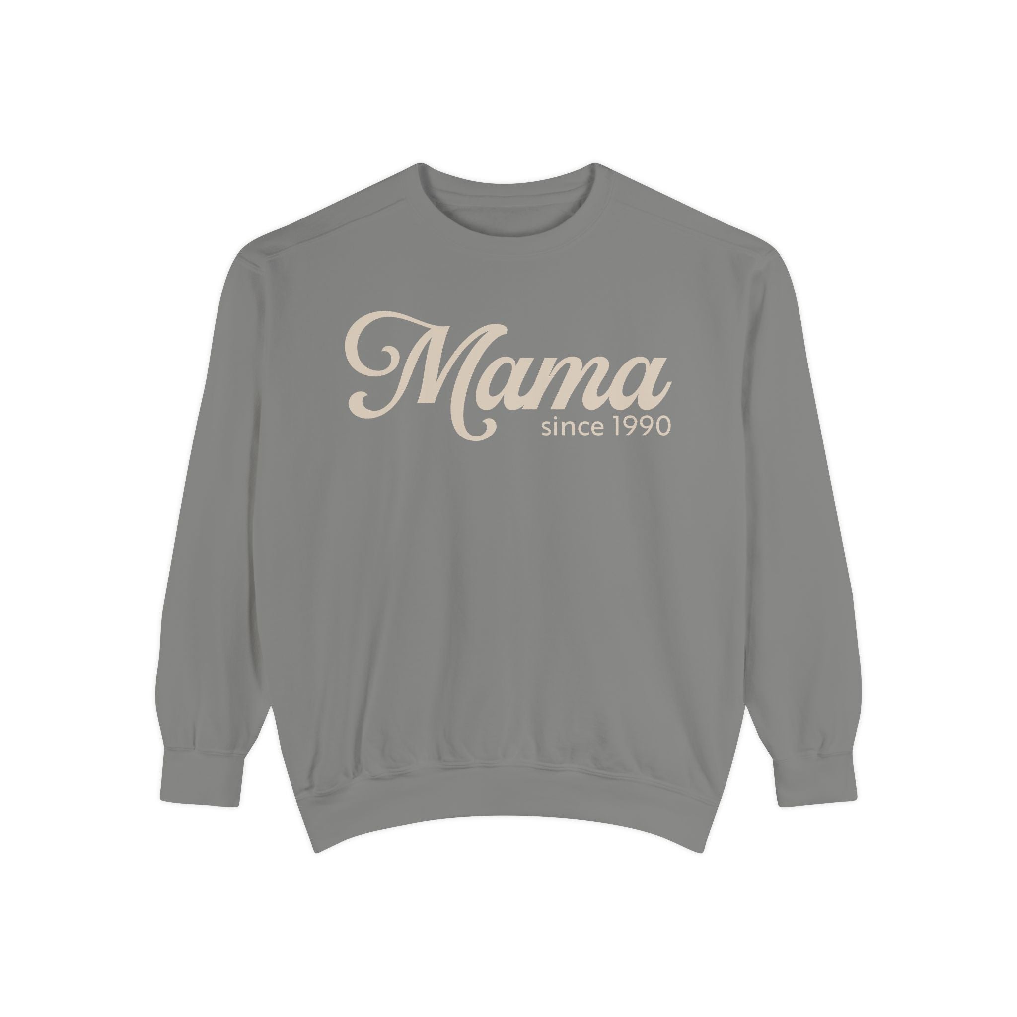 Mama Since 1990 Sweatshirt – Vintage Mom Crewneck Sweatshirt | Minimal Mama Gift for Mother’s Day