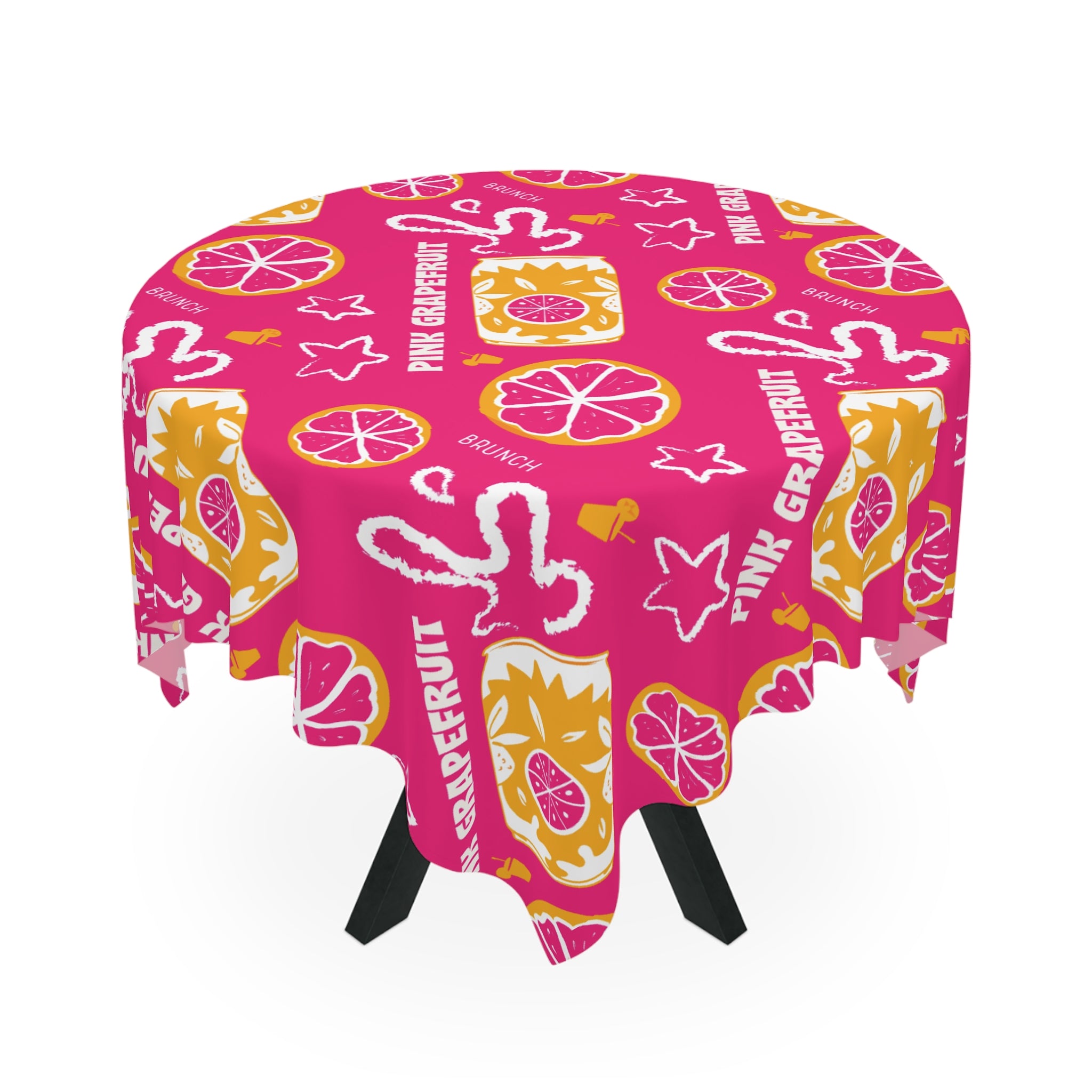 Pink Grapefruit Fruit Brunch Tablecloth — Pink Grapefruit Collection Inspired Design