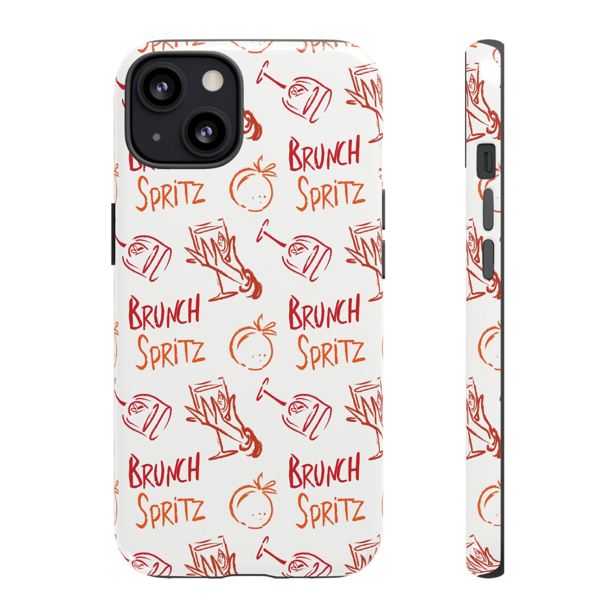 Brunch Spritz Phone Case — Red & Orange Aperol Inspired Design