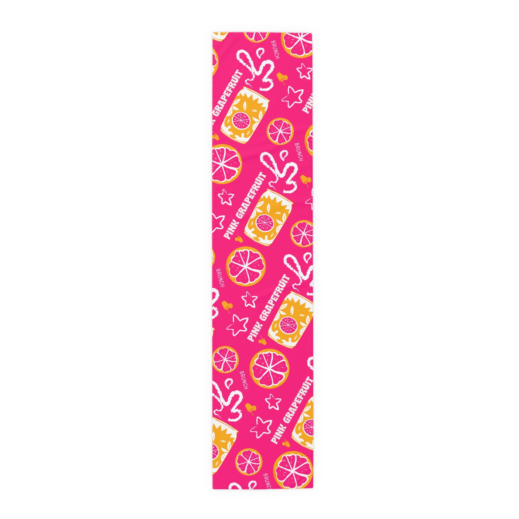 Pink Grapefruit Table Runner — Citrus Summer Decor