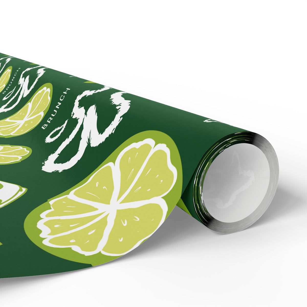 Lime Fruit Brunch Peel Wrapping Paper Roll — Lime Brunch Collection Inspired Design