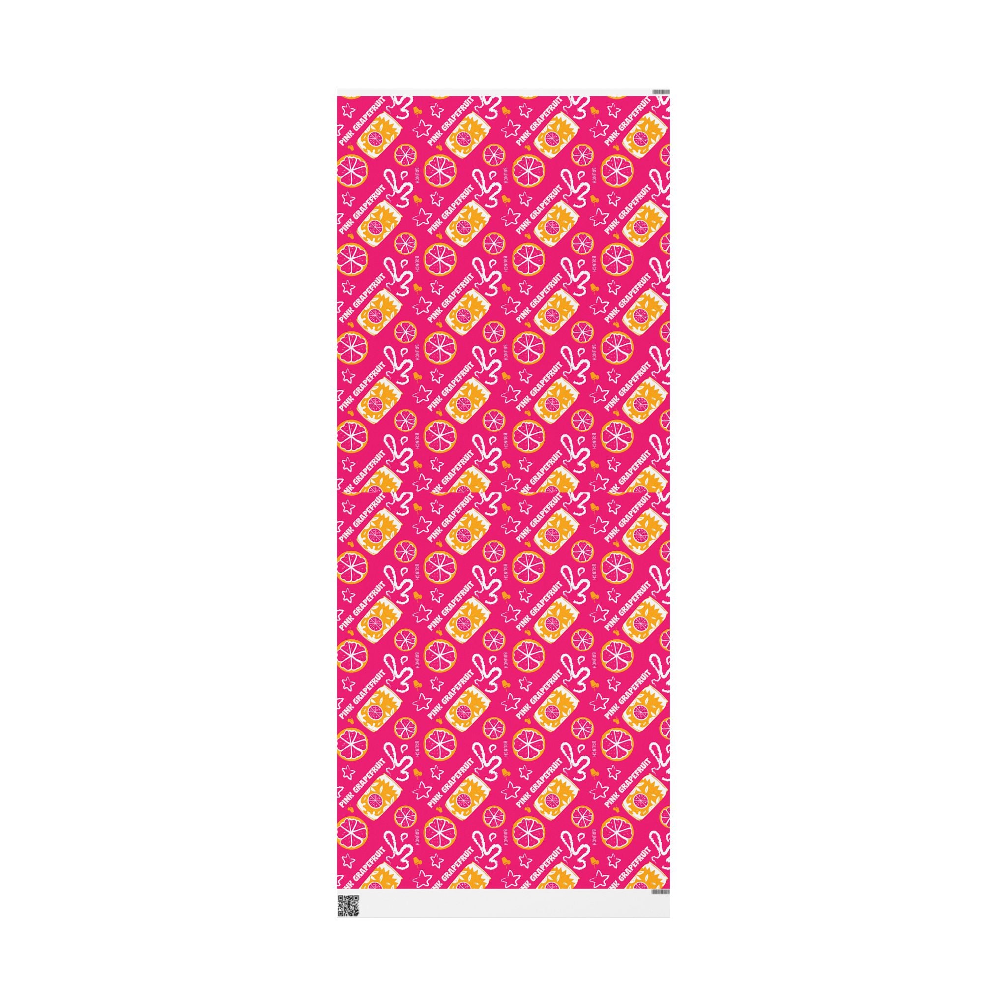 Grapefruit Fruit Brunch Peel Wrapping Paper Roll — Pink Grapefruit Brunch Collection Inspired Design