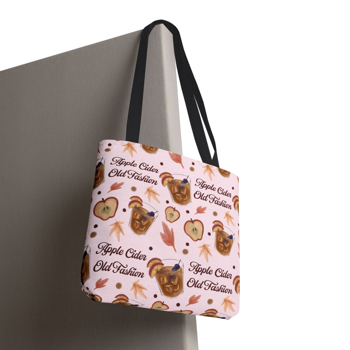Apple Cider Old Fashioned Tote Bag — Light Pink Apple Cider Collection Inspired Design