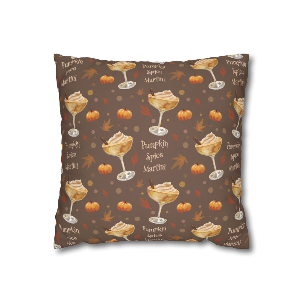 Pumpkin Spice Martini Pillowcase — Brown Pumpkin Collection Inspired Design