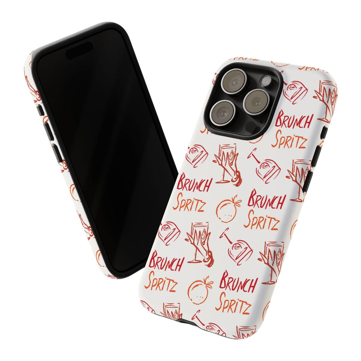 Brunch Spritz Phone Case — Red & Orange Aperol Inspired Design