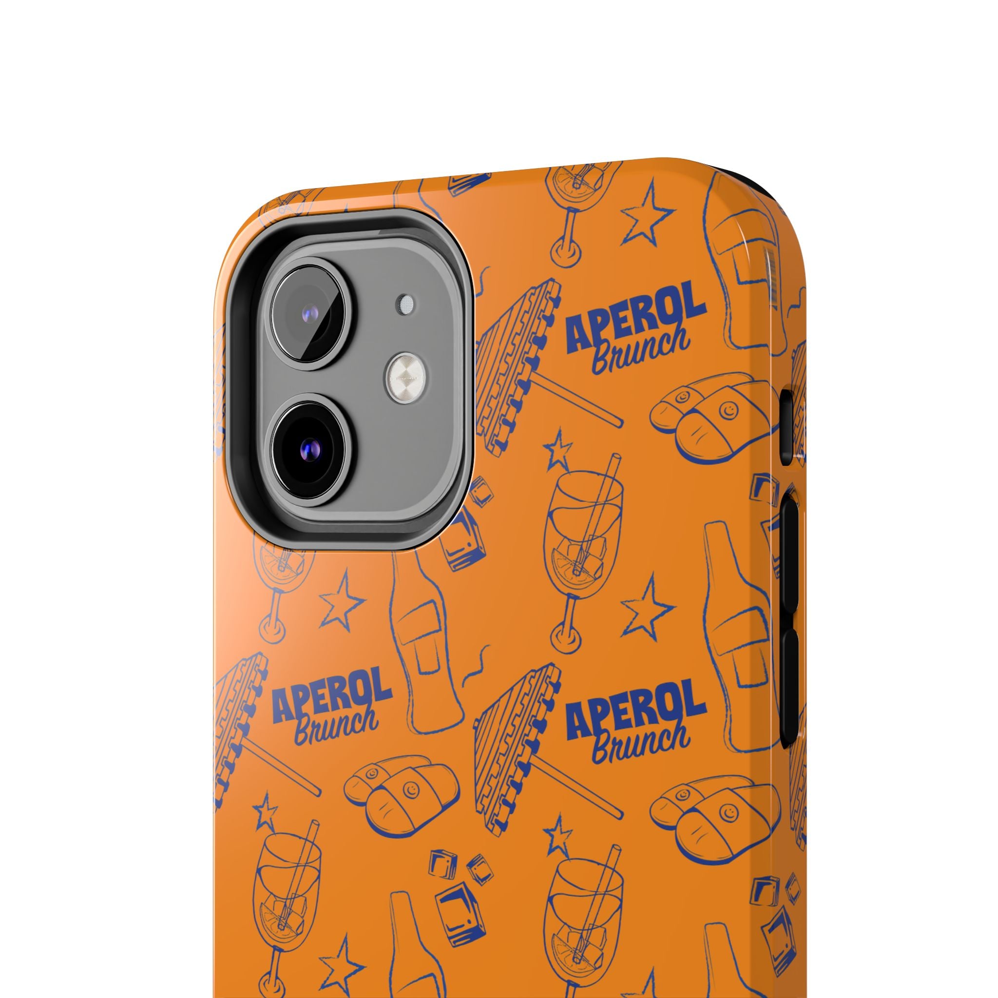 Aperol Brunch Collection Tough Phone Case — Orange and Blue Aperol Inspired Design