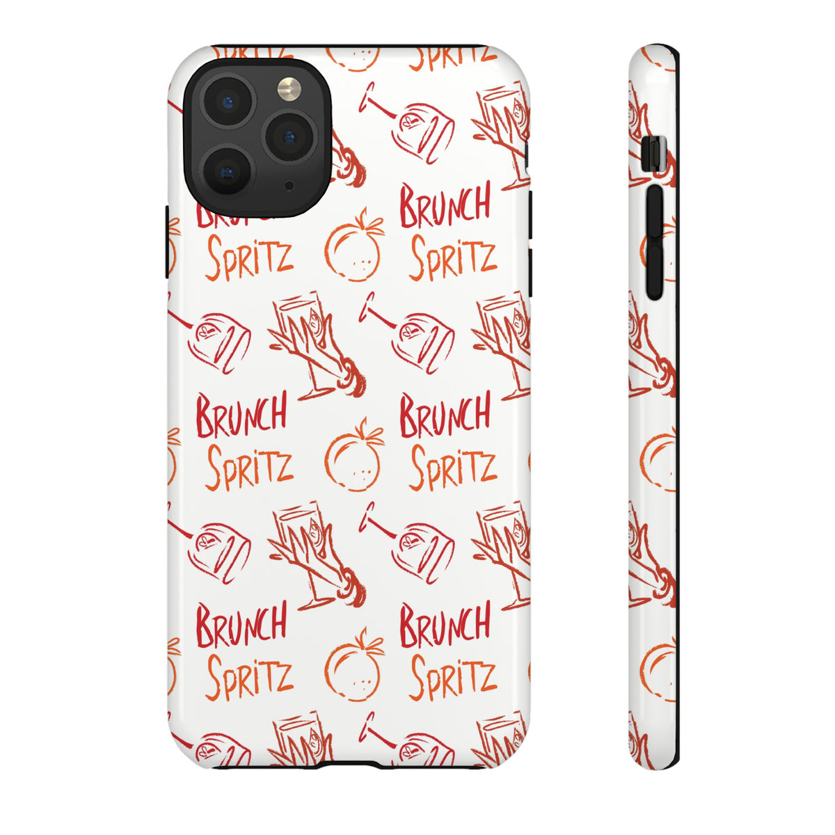 Brunch Spritz Phone Case — Red & Orange Aperol Inspired Design