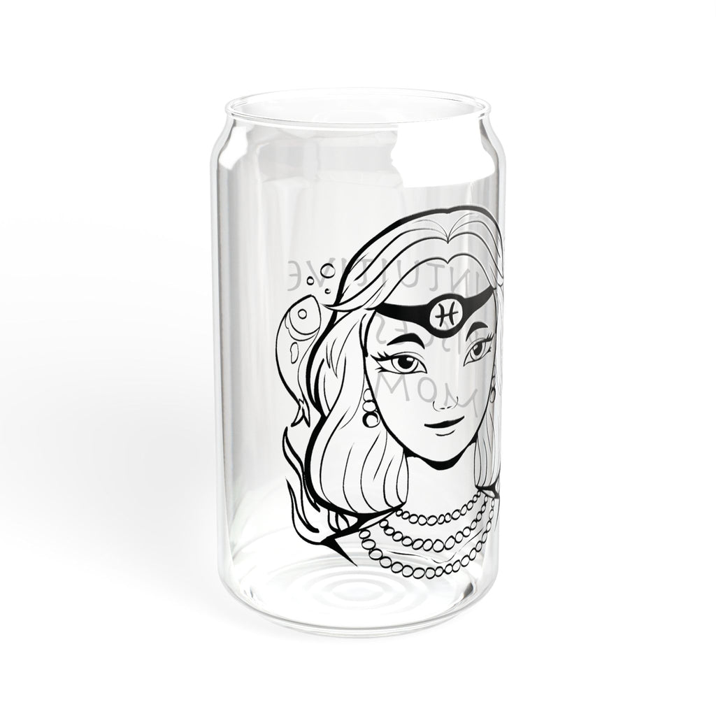 Pisces Mom Gift – 16oz Zodiac Sipper Glass for Mom | Astrology Glass Cup