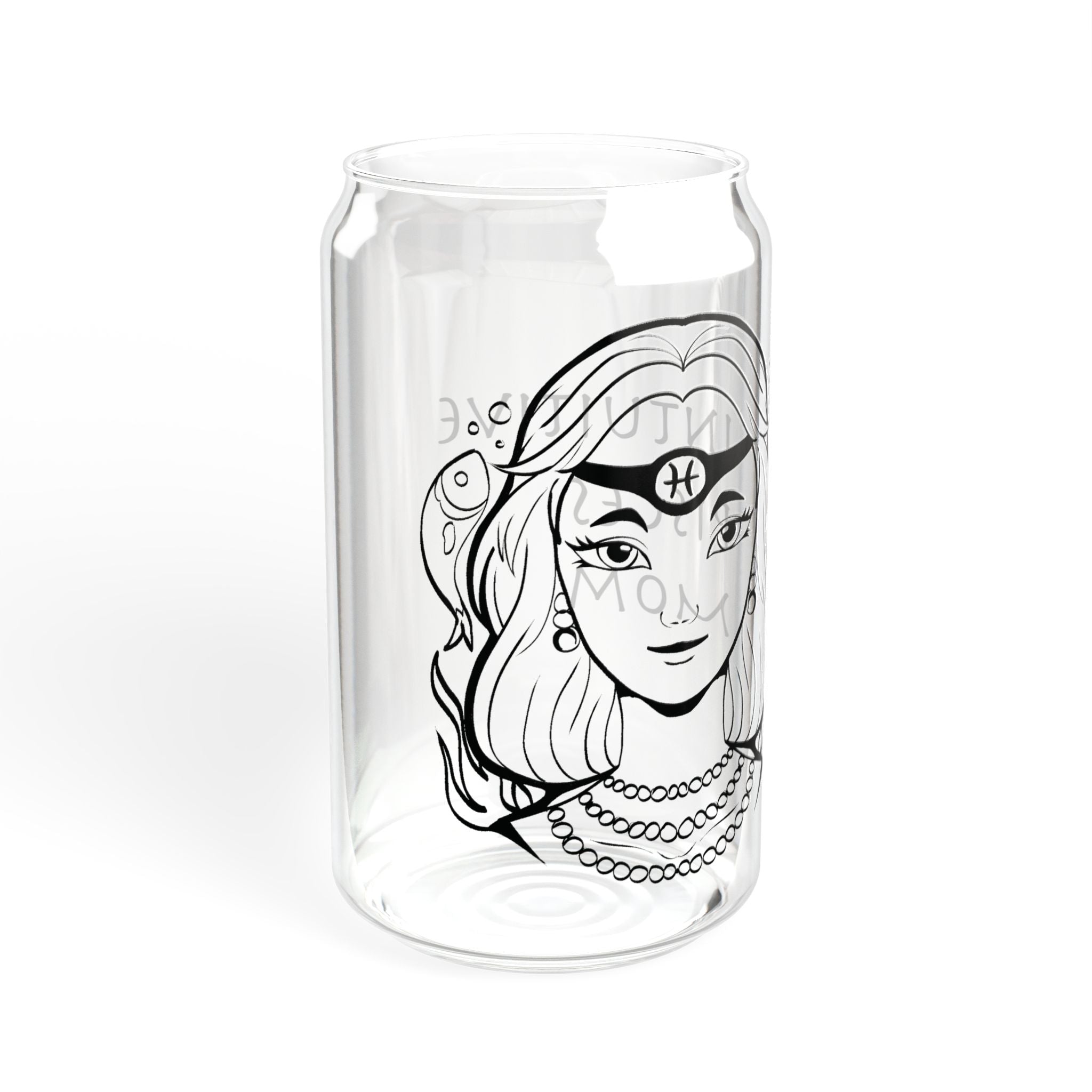 Pisces Mom Gift – 16oz Zodiac Sipper Glass for Mom | Astrology Glass Cup
