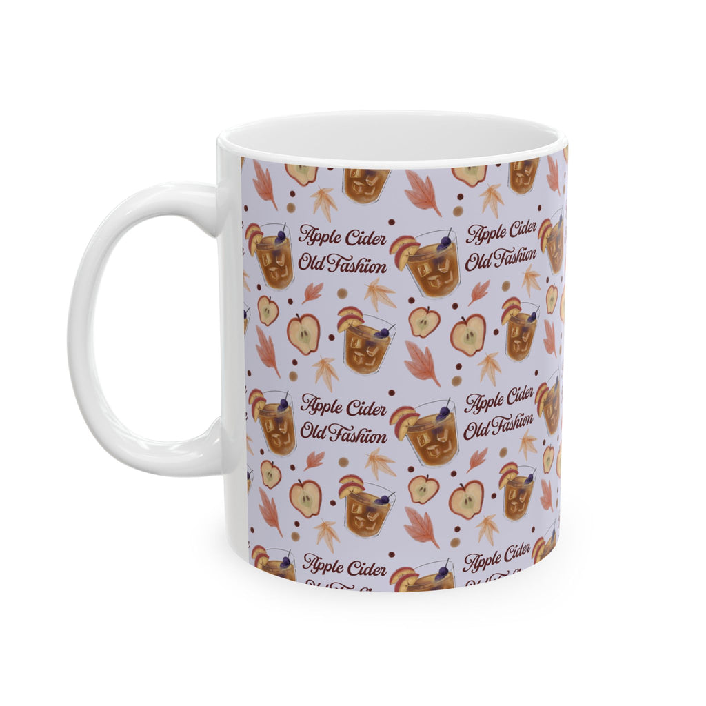 Apple Cider Old Fashioned 11oz Coffee Mug — Light Violet Apple Cider Collection Inspired Design