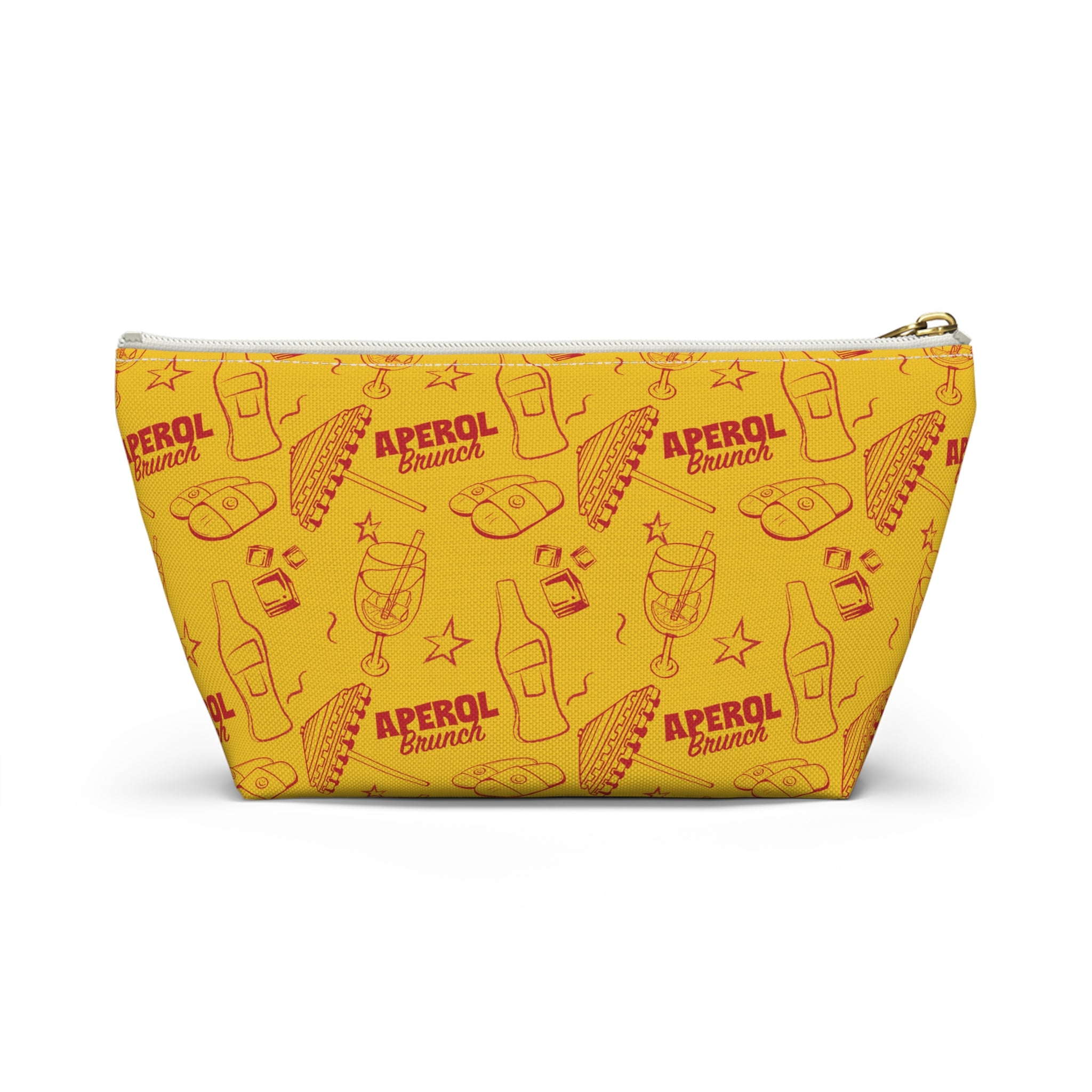 Aperol Brunch Accessory Pouch — Red & Yellow Aperol Inspired Design