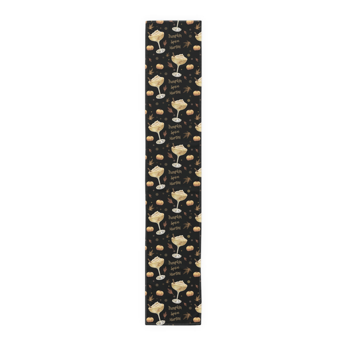 Pumpkin Spice Martini Table Runner — Black Pumpkin Collection Inspired Design