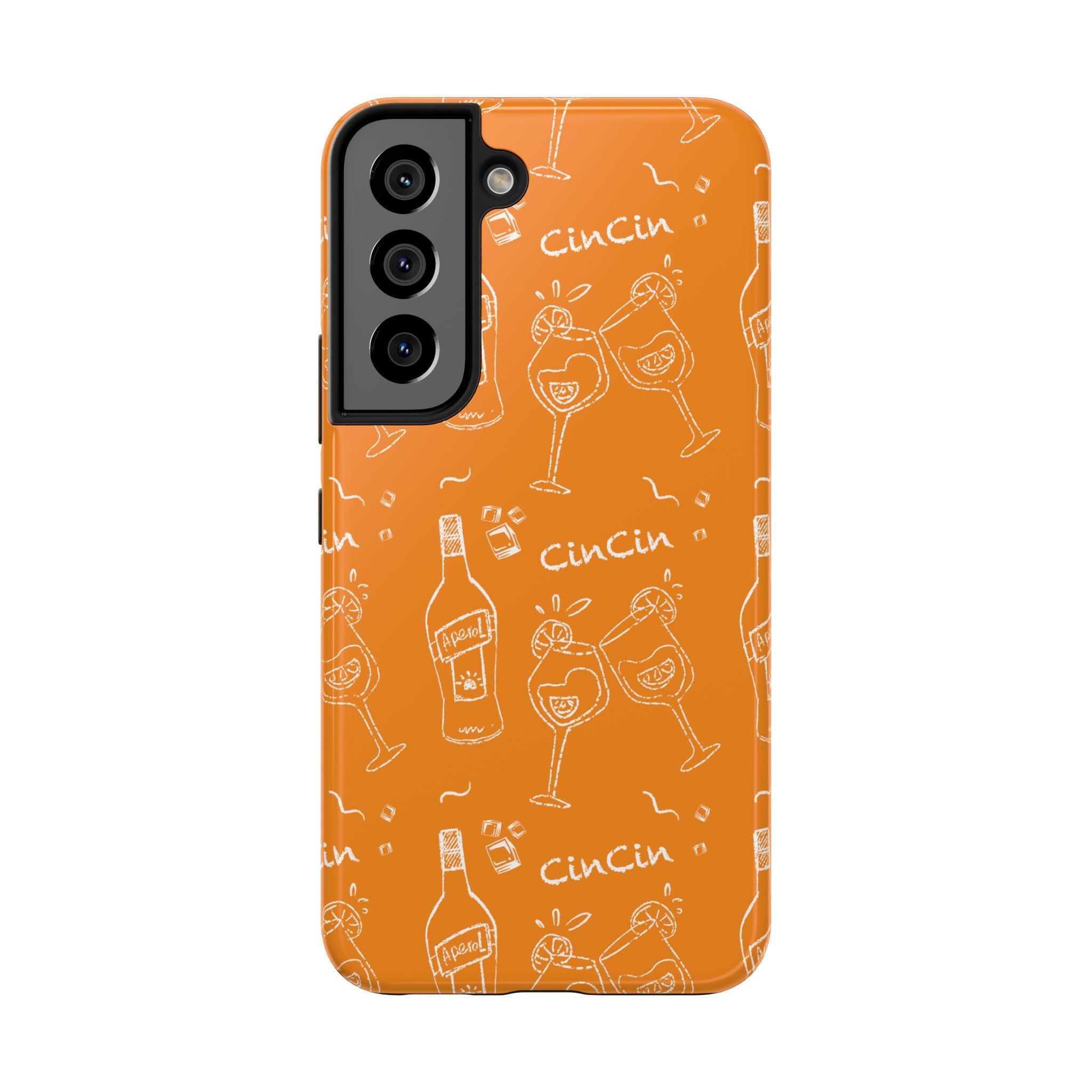 Cin Cin Spritz Tough Phone Case — Orange Citrus Cocktail Pattern
