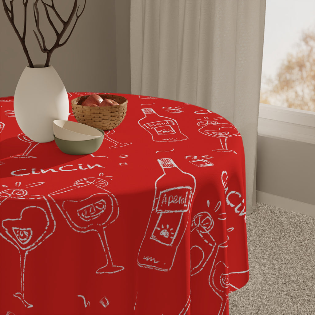 Cin Cin Tablecloth - Red Cin Cin Inspired Design