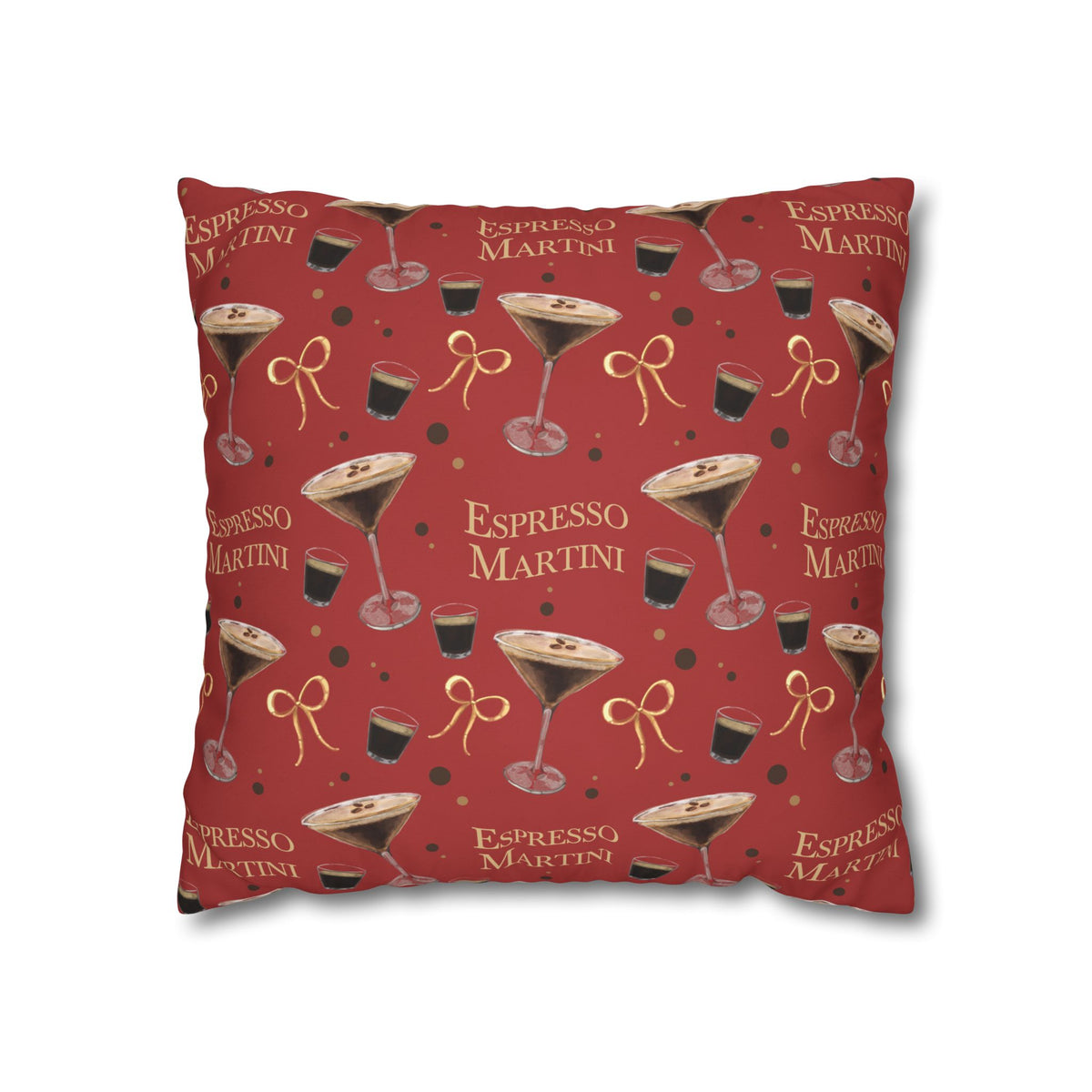 Espresso Martini Pillowcase — Red Espresso Collection Inspired Design