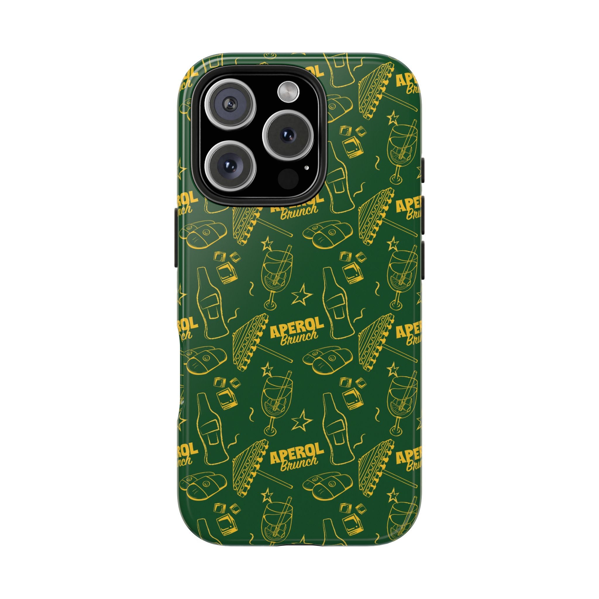 Aperol Brunch Tough Phone Case — Citrus Cocktail Protective Cover