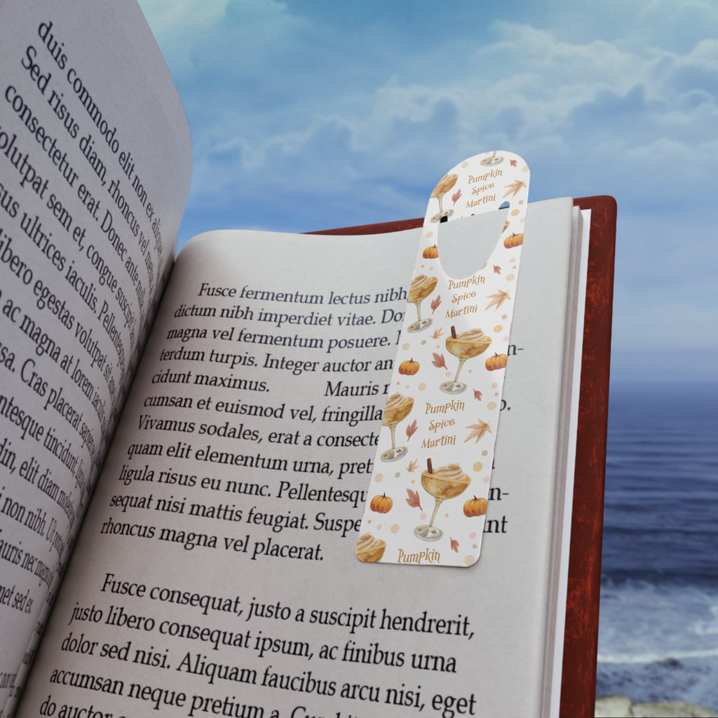 Pumpkin Spice Martini Metal Bookmark — White Pumpkin Collection Inspired Design