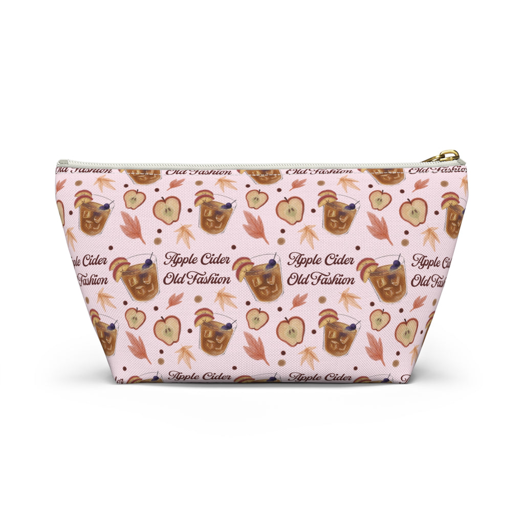 Apple Cider Old Fashioned Accessory Pouch  — Light Pink Apple Cider Collection Inspired Design