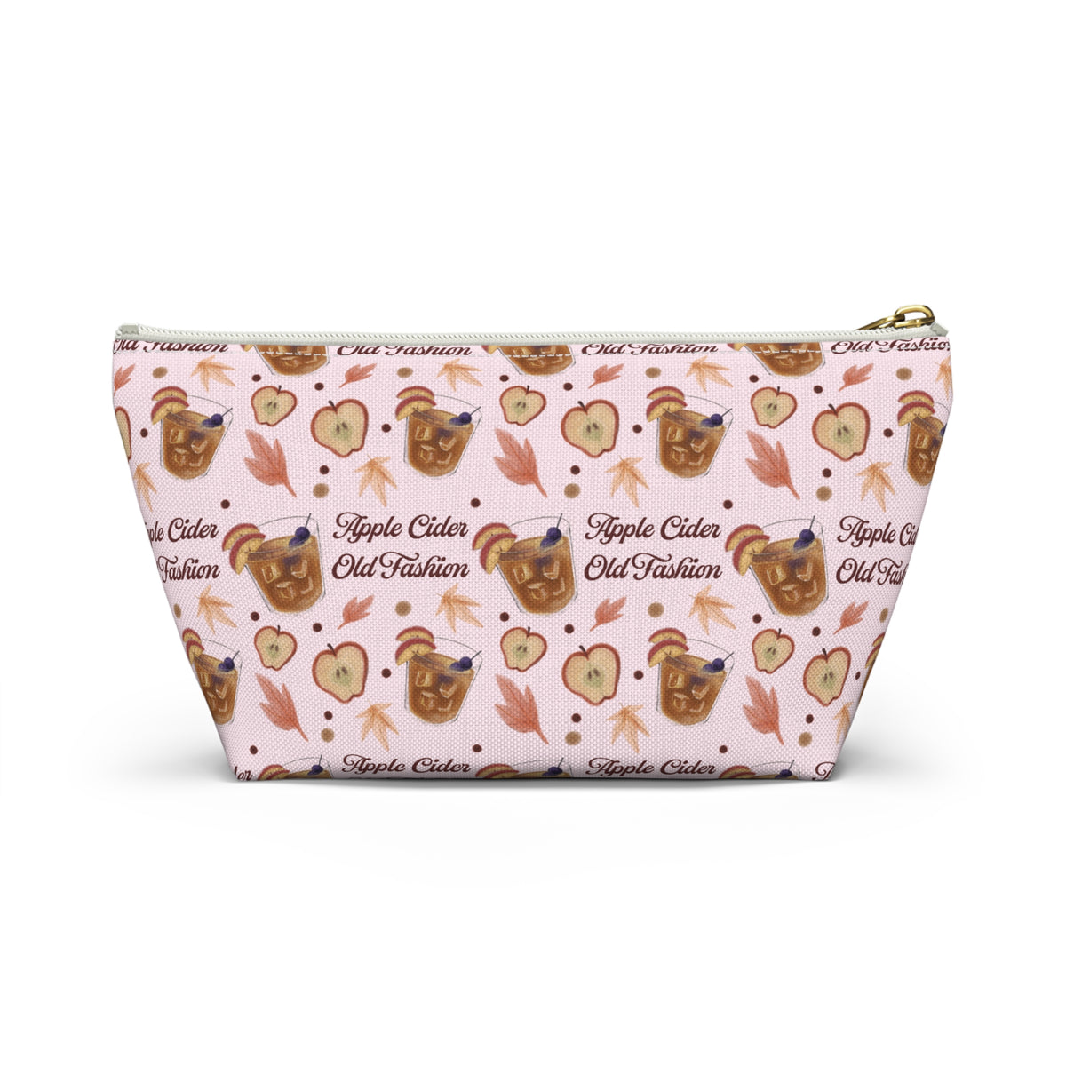 Apple Cider Old Fashioned Accessory Pouch  — Light Pink Apple Cider Collection Inspired Design