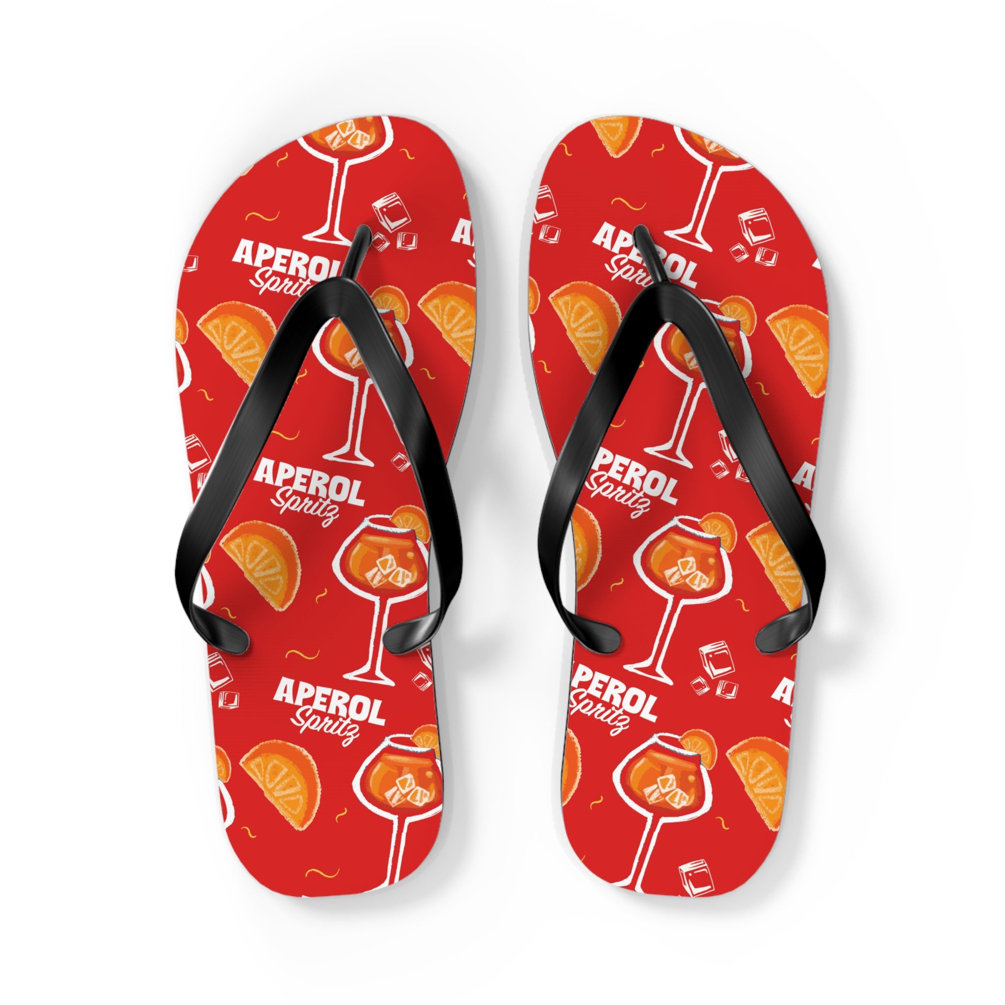 Aperol Spritz Flip Flops – Aperol Red Collection Inspired Design