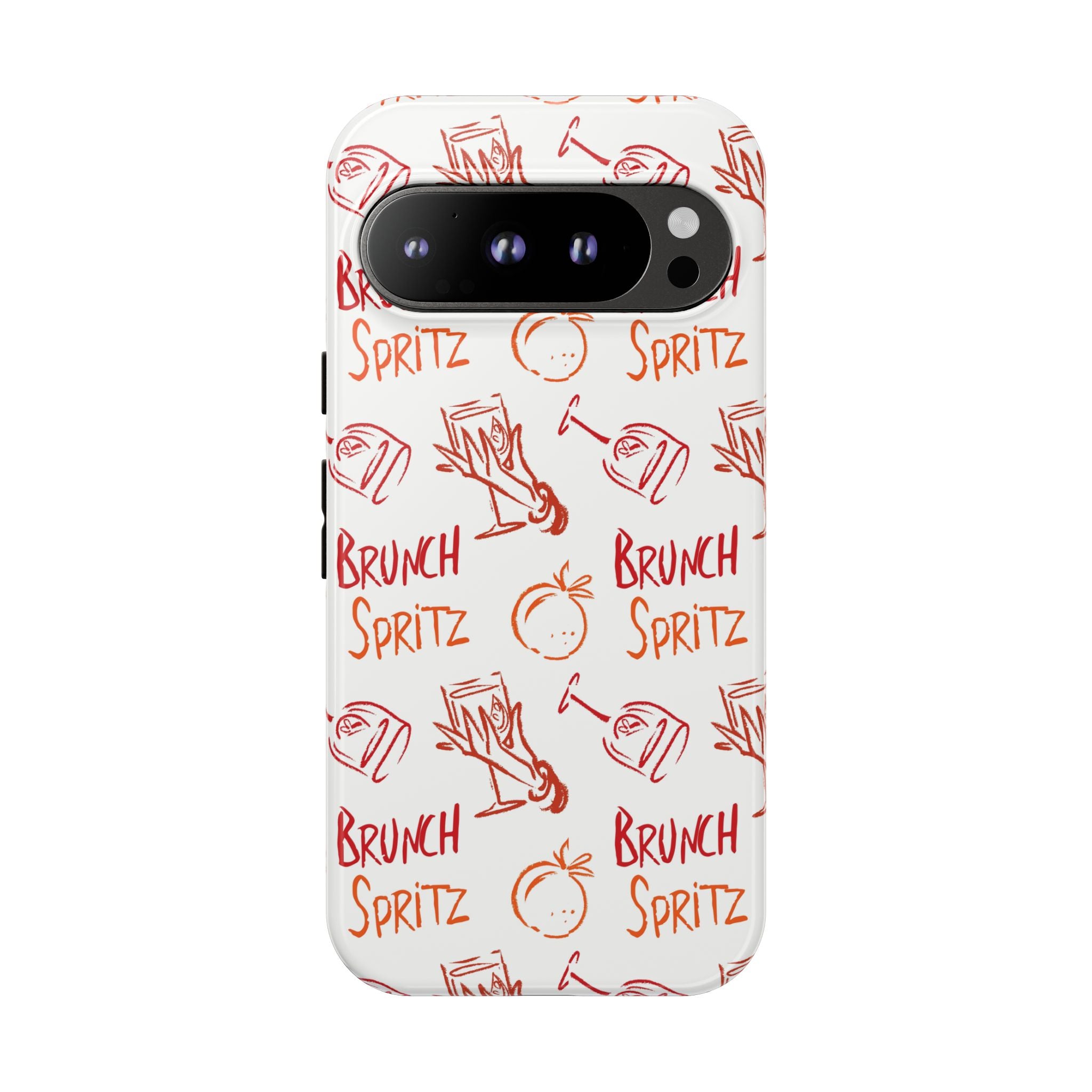 Brunch Spritz Phone Case — Red & Orange Aperol Inspired Design