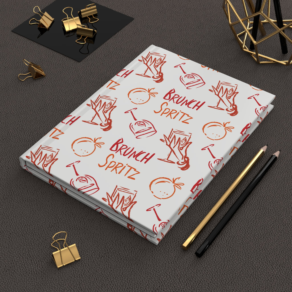 Brunch Spritz Hardcover Journal — White Brunch Collection Inspired Design