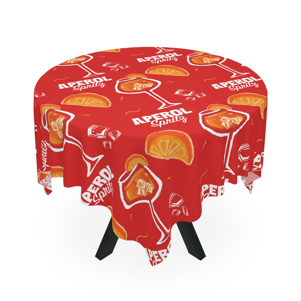 Aperol Spritz Tablecloth — Aperol Red Collection Inspired Design