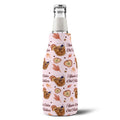 Apple Cider Old Fashioned Zip-Up Bottle Cooler Sleeve — Light Pink Apple Cider Collection Inspired Design